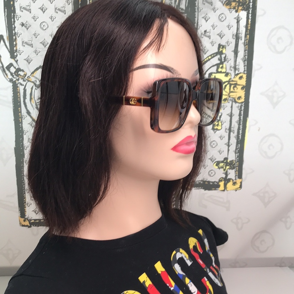 New Authentic Gucci Sunglasses GG0632S 002 Havana/Brown Gradient 56-20-145mm - Picture 7 of 12